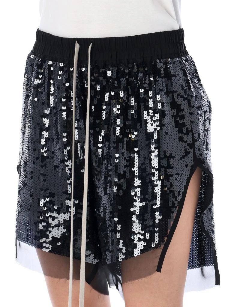 Rick Owens Rick Owens Sequin Detailed Drawstring Shorts 5