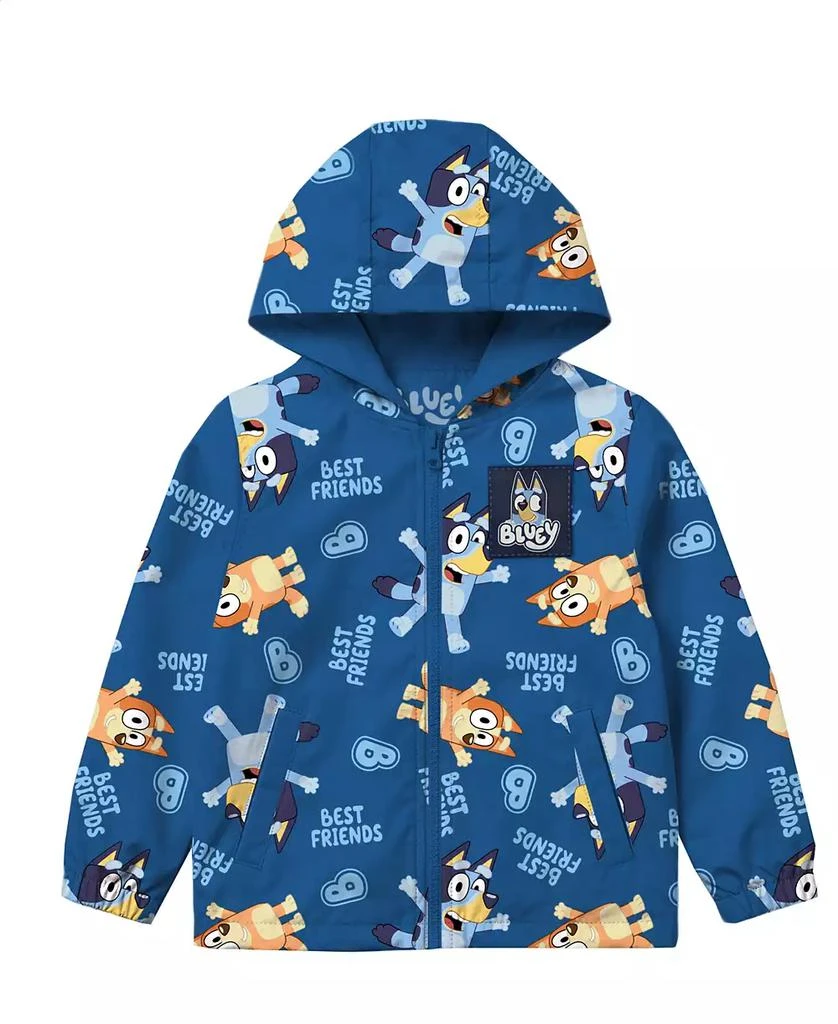 Bluey Boys
 2T-7 Allover Print Full-Zip Hooded Windbreaker Jacket
