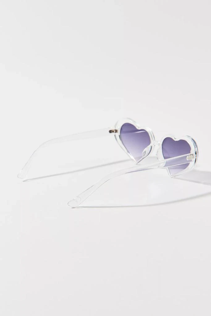 Urban Outfitters Amour Clear Plastic Heart Sunglasses 3