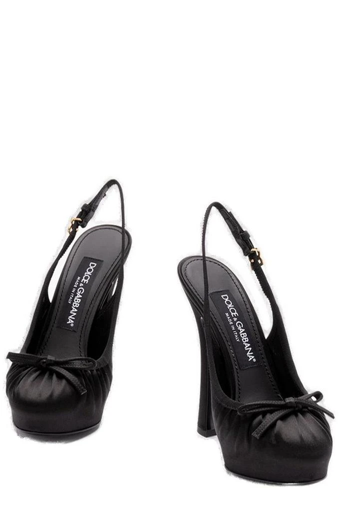 Dolce 
Gabbana Dolce 
Gabbana Bow Detailed Satin Pumps 2