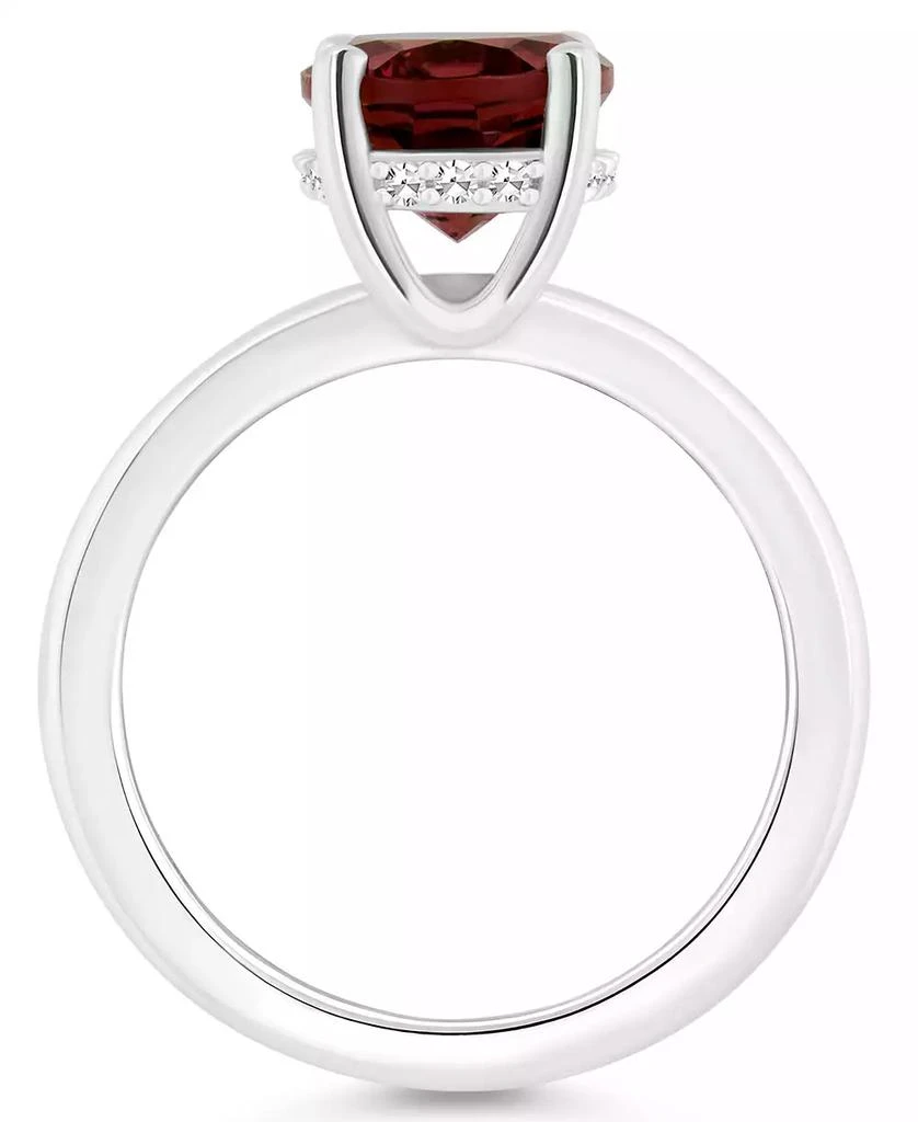 Macy's Women's Garnet (3-1/10 and Diamond Accent Ring in