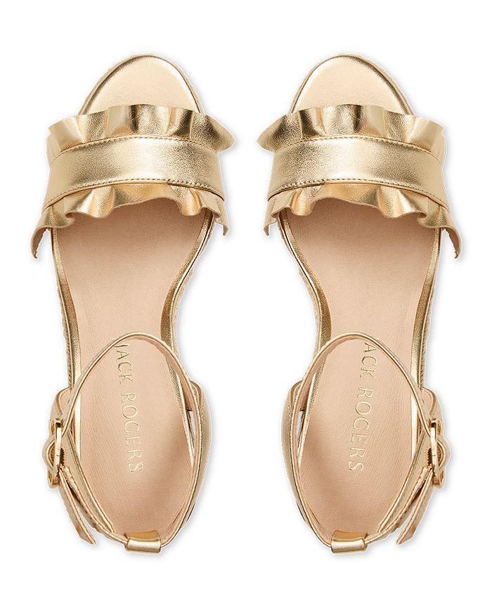 Jack Rogers Women's Rozette Ruffle Wedge Sandals