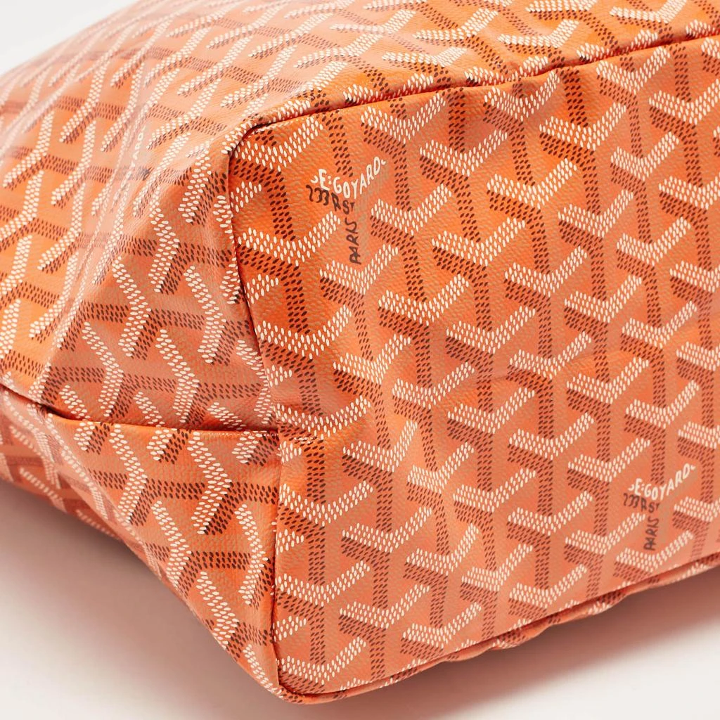 Goyard Goyard Orange Goyardine Coated Canvas and Leather Saint Louis PM Tote 12