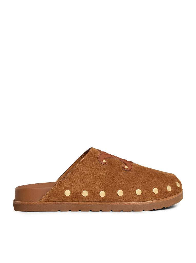 サンダル・ミュール Celine Celine Pitea Clog In Suede Calfskin Celine CELINE PITEA CLOG IN SUEDE CALFSKIN - Sandals - Free