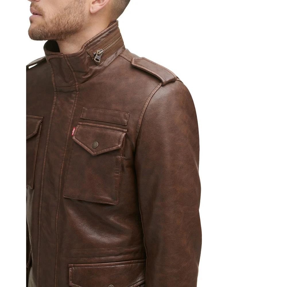 Levi's Men's Faux Leather Four Pocket Field Jacket 3