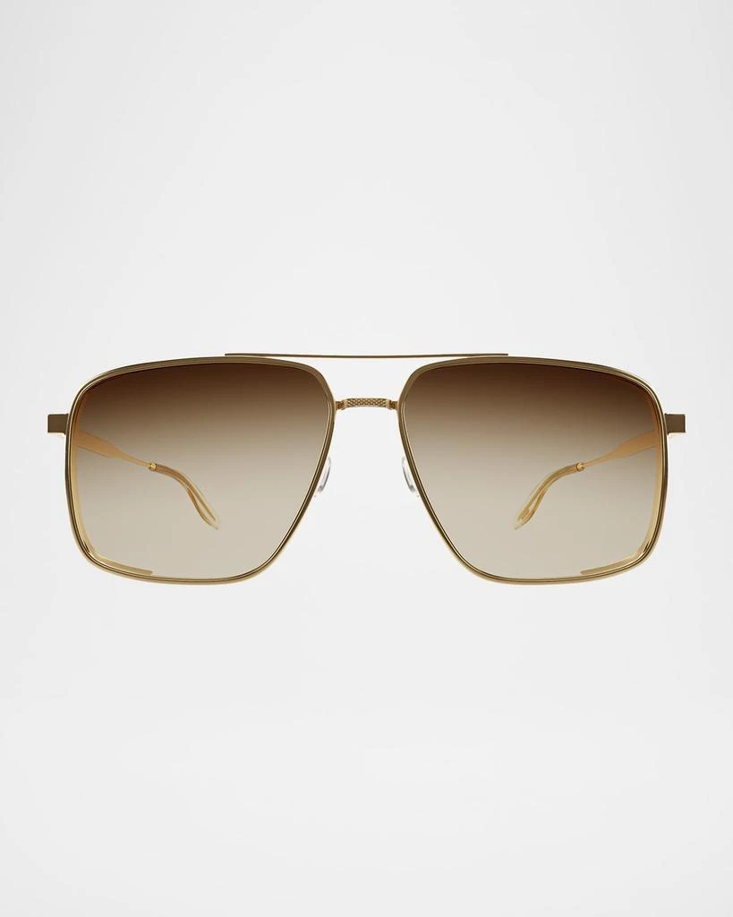 Barton Perreira x 007 Men's Scaramanga Titanium Aviator Sunglasses 1