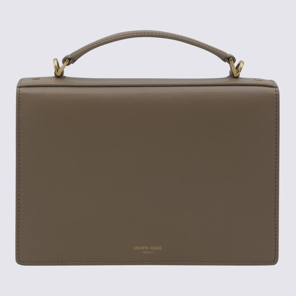 Golden Goose Golden Goose Dark Brown Leather Top Handle Bag