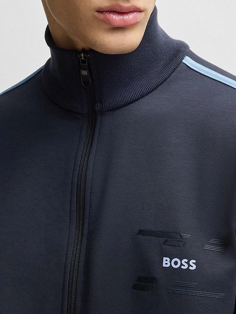 Hugo Boss Zip-Up Sweatshirt with Logo Artwork 5