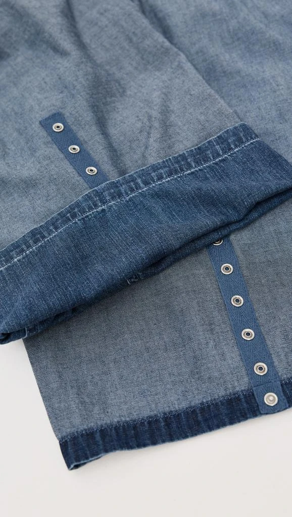 Tibi Summer Denim Classic Wash Winslow Pants Petite 5