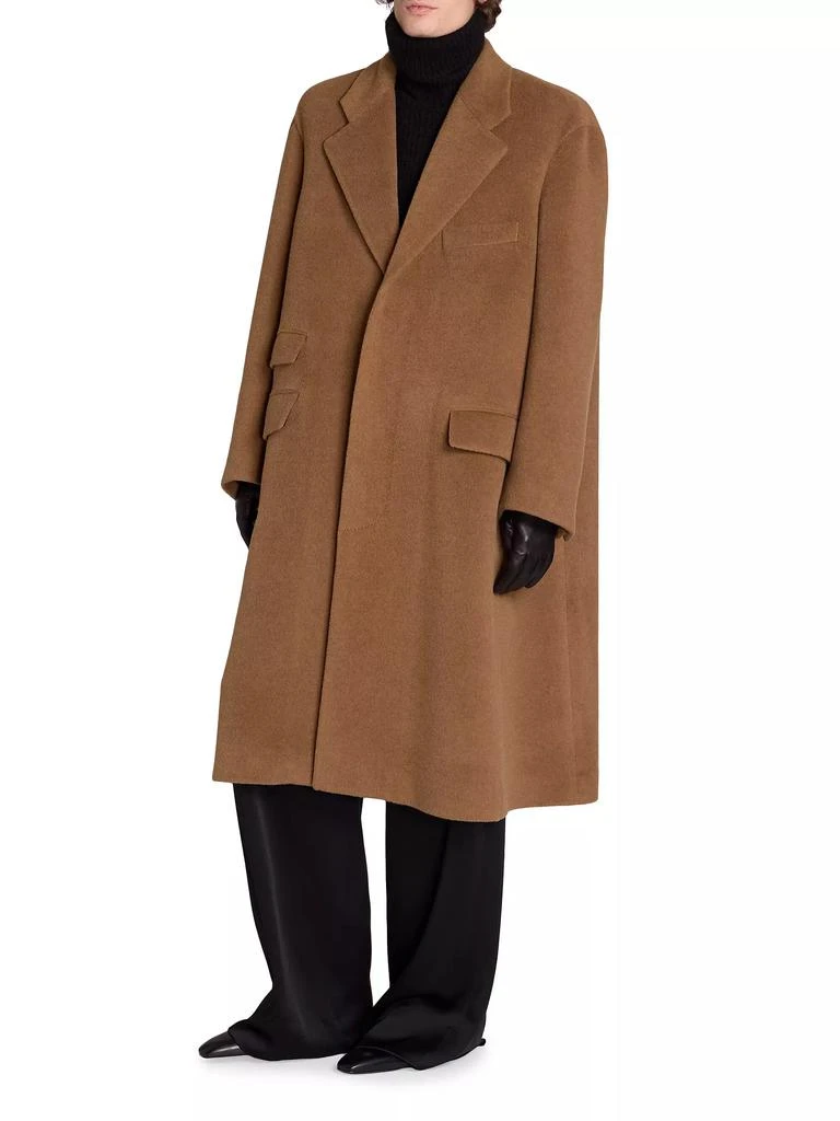Yves Saint Laurent Oversized Coat in Wool 5