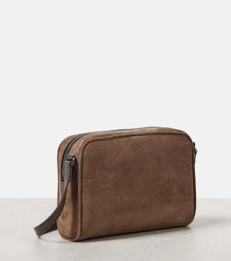 Brunello Cucinelli Small suede crossbody bag 4