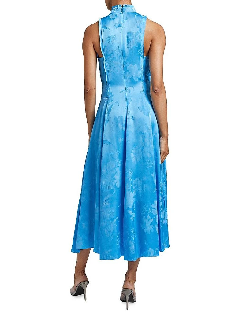 Santorelli Taylor Belted Jacquard Midi-Dress 3