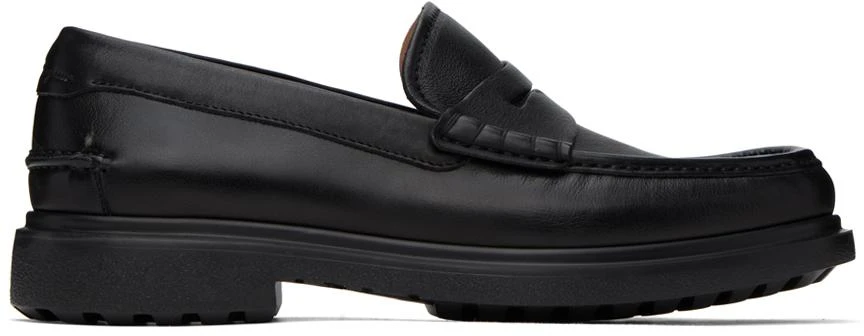 Salvatore Ferragamo Black Leather Loafers 1