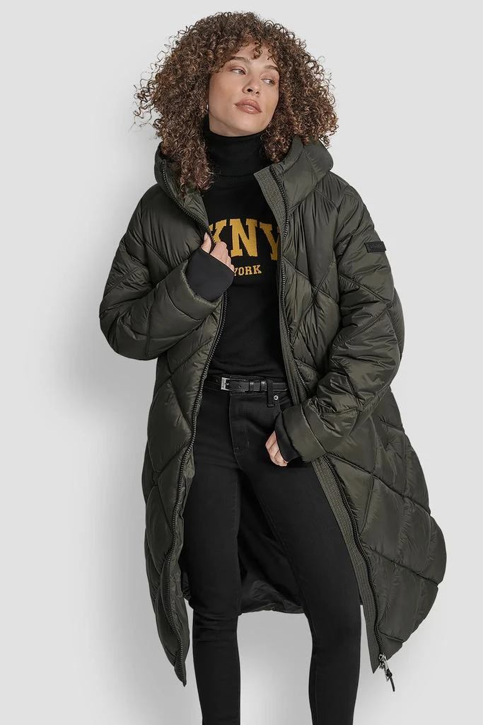 DKNY SILKY LONG QUILTED PARKA - Coats - Free Shipping - BeyondStyle