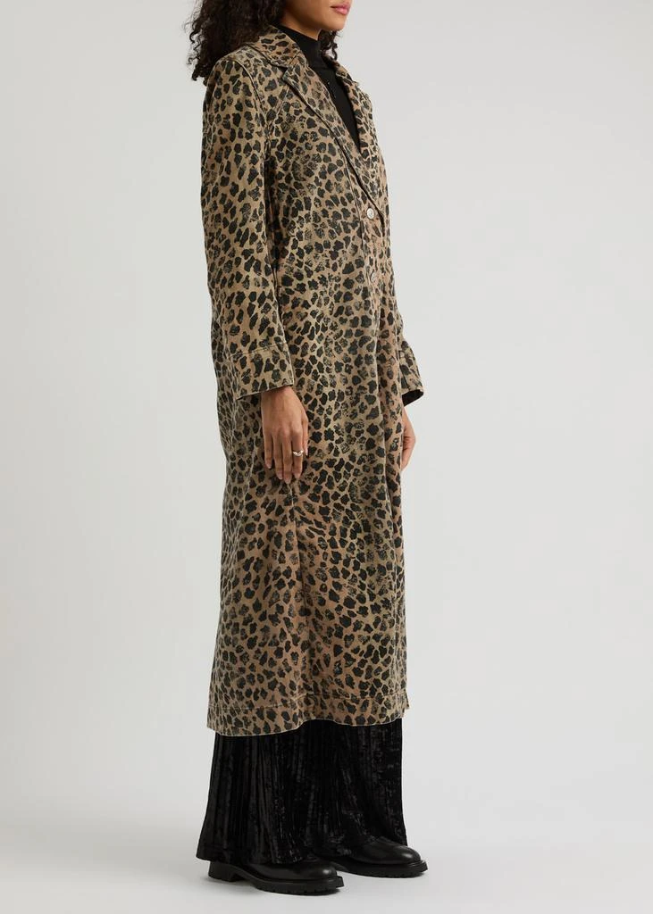 Free People Monique leopard-print denim jacket 2