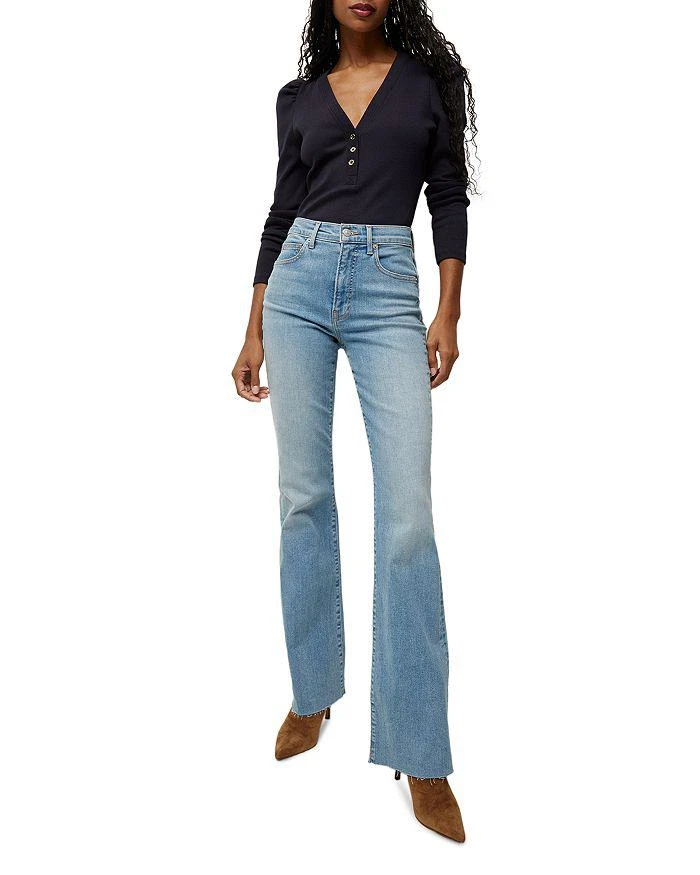 Veronica Beard Cameron High Rise Bootcut Jeans in Nova 3