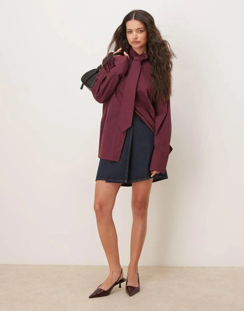 ASOS ASOS DESIGN poplin oversized deep cuff shirt 1