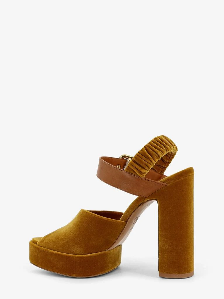 Chloé Aria velvet sandals 4