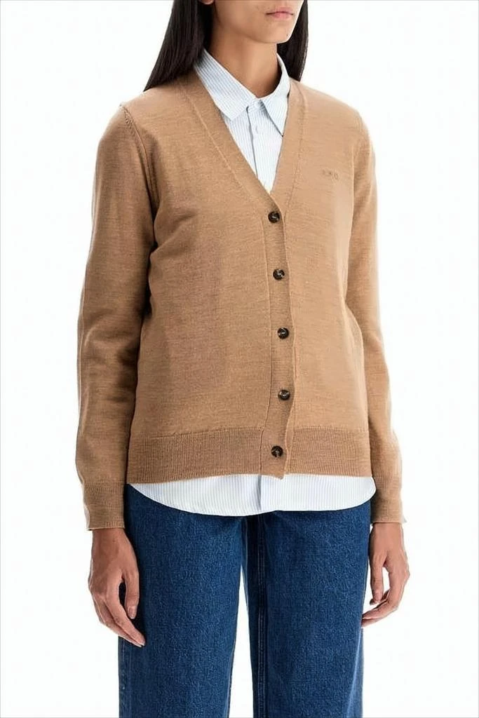 A.P.C. Classic Wool Cardigan with V-Neckline 2