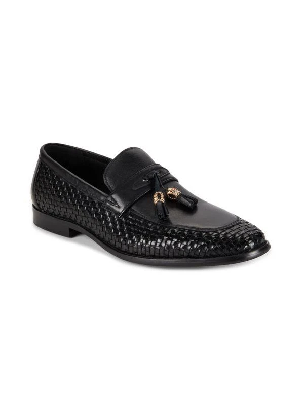 Robert Graham Hiatus Apron Toe Leather Tassel Loafers 2
