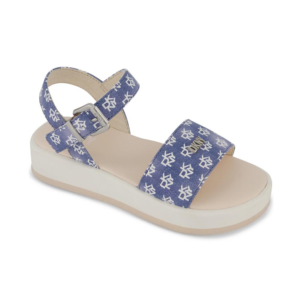 DKNY Little & Big Girls Lottie Brea Logo Platform Sandals