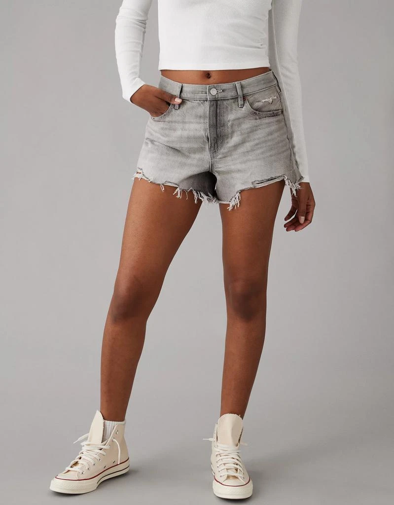 AE AE Strigid Super High-Waisted Relaxed Denim Short 1