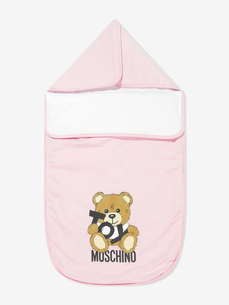 Moschino Baby Girls Teddy Bear Nest in Pink (80cm) 1