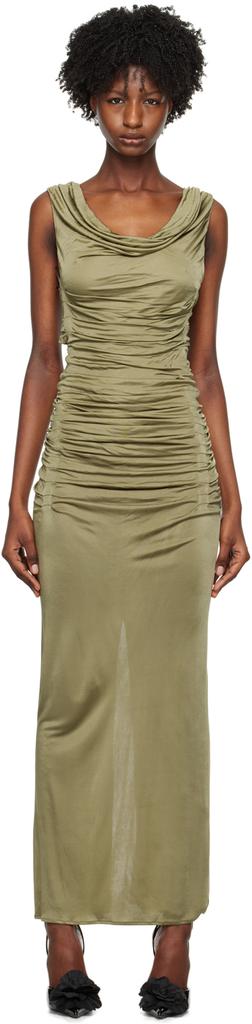 Gauge81 Khaki Ina Maxi Dress