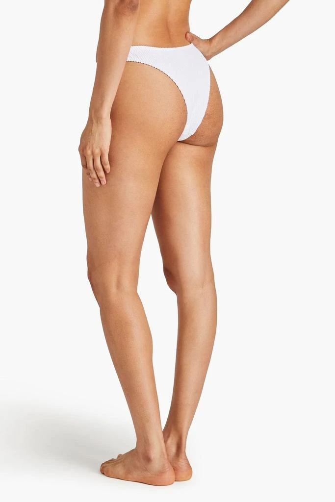 Fisch Hani Pearl embellished seersucker bikini briefs 3