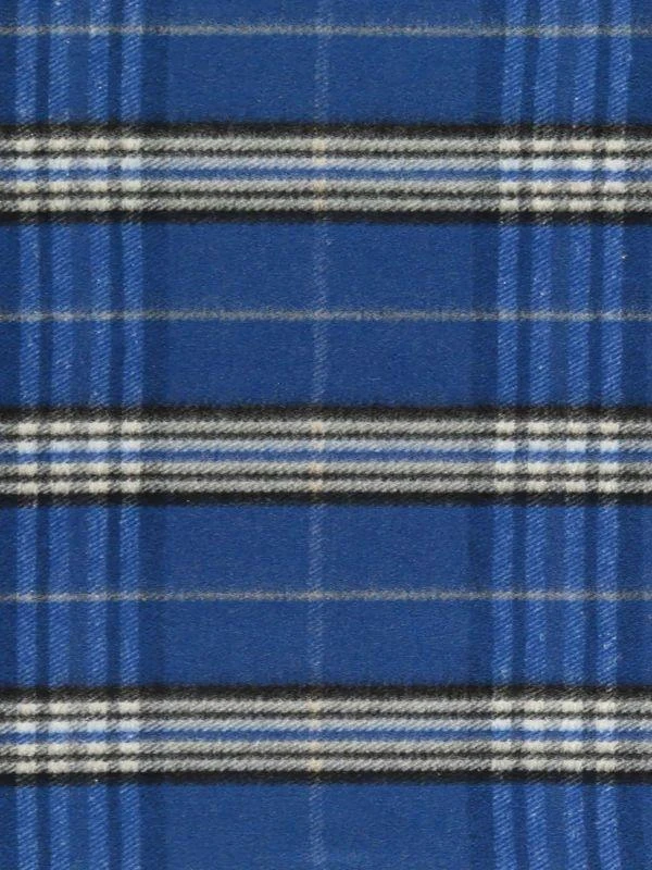 Fraas Raw Edge Glen Plaid Scarf 2
