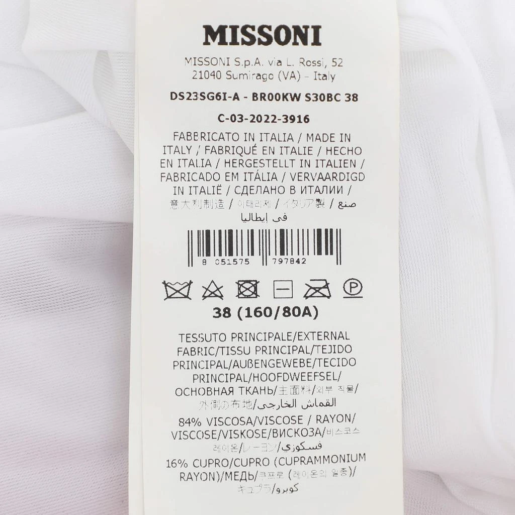 Missoni Missoni Pink Lame Fabric Wave Print Mini Dress S 8