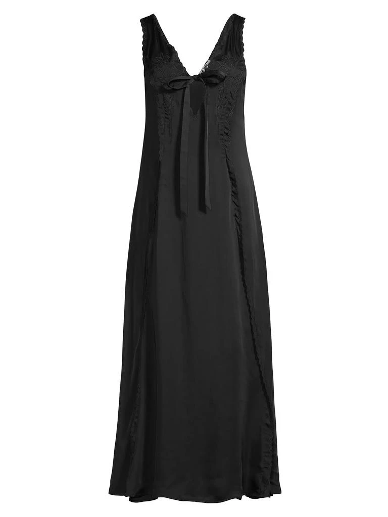 Ciao Lucia Serena Satin Embroidered Maxi Dress 1