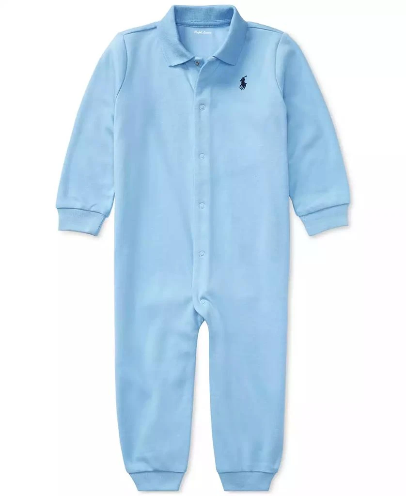 Ralph Lauren Baby Boys Cotton Classic Polo Coverall 1