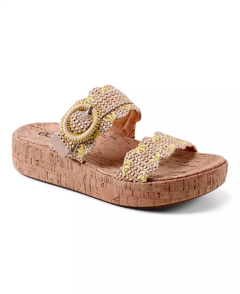 Earth Women's Subtle Woven Slip-On Platform Sandals