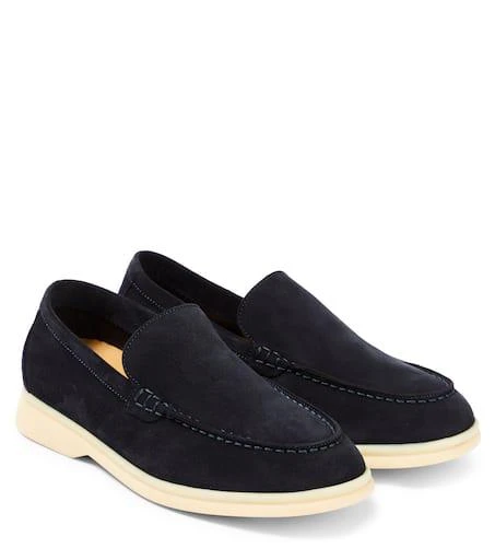 Loro Piana Men’s Black Suede Summer Walk Designer Loafers Size Eur 41/US 8 Loro Piana Black Suede Summer Walk Loafer, 39 - BOPF  main image 4