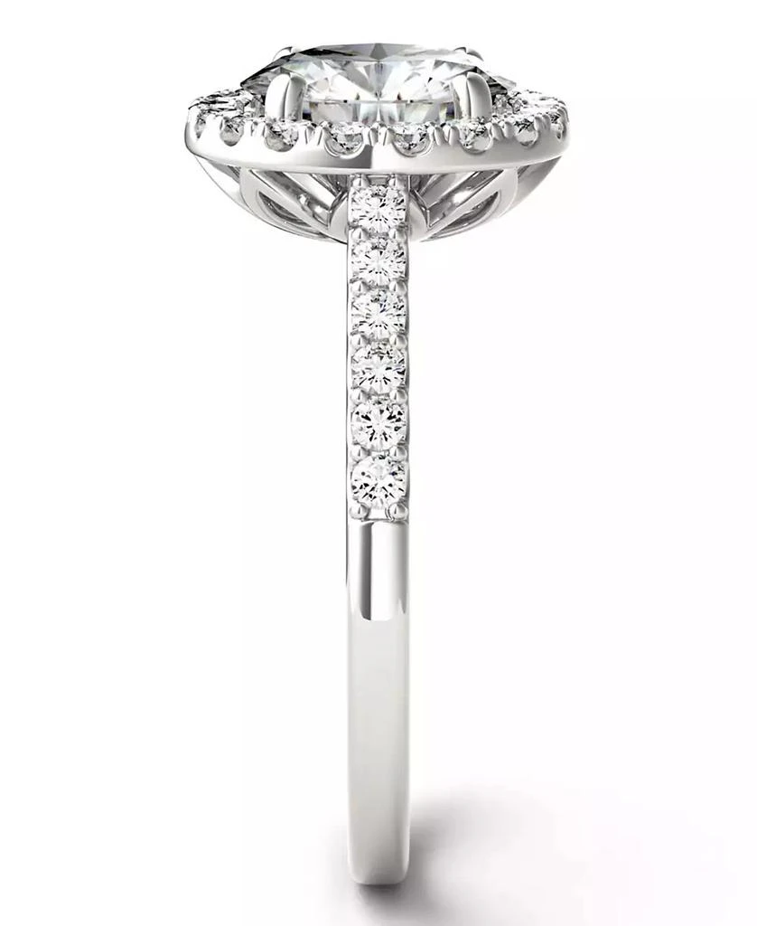 Charles & Colvard Moissanite Round Halo Ring (2-1/3 ct. tw. Diamond Equivalent) in 14k White Gold 5