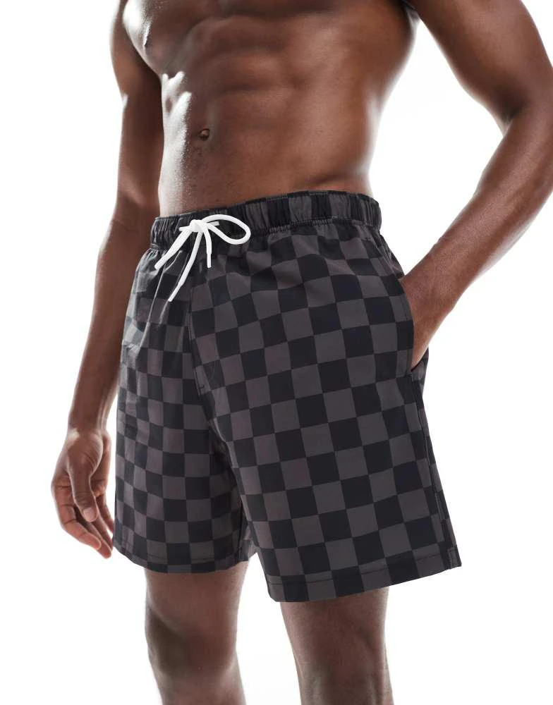 HOLLISTER Hollister swim shorts in black check 2