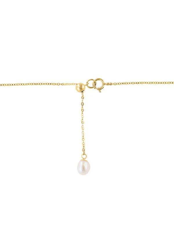 Effy 14K Yellow Gold, 5MM Freshwater Pearl, Mother Of Pearl & Diamond Pendant Necklace 3