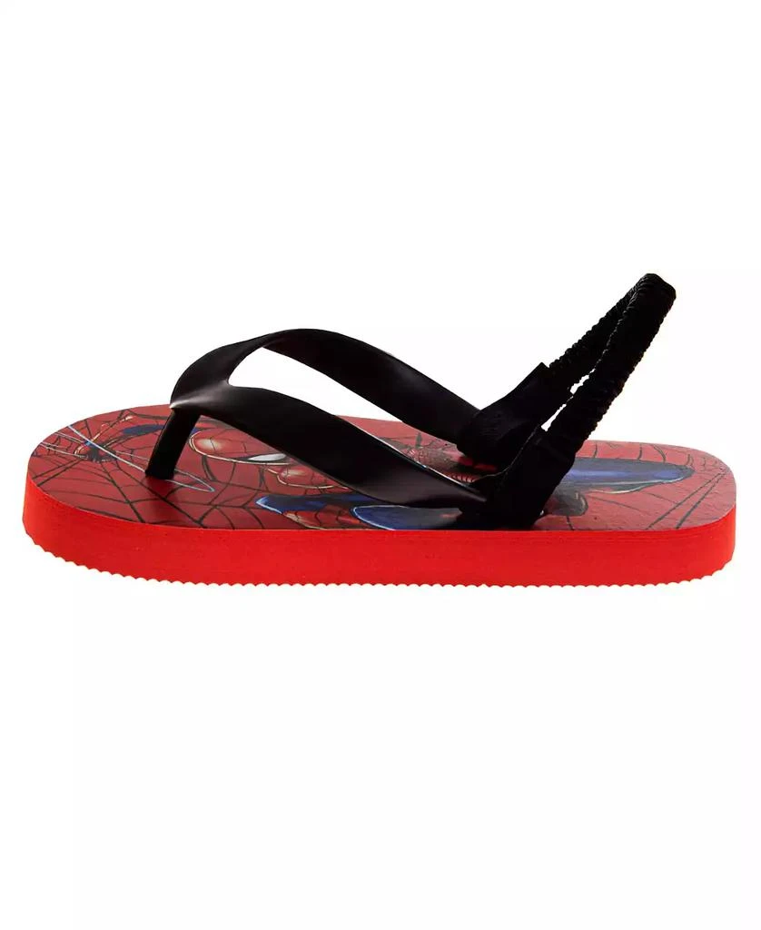 Spider-Man Toddler Boys Superhero Backstrap Flip Flop Slippers 3