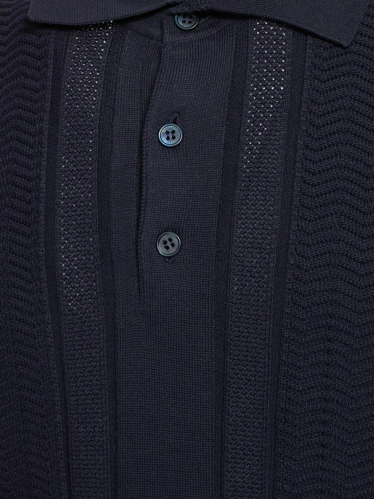 Brunello Cucinelli Cotton Chevron Polo 4