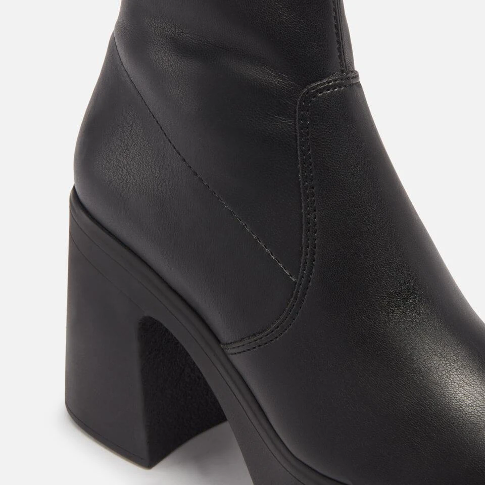 Steve Madden STEVE MADDEN WOMEN'S LOW PHOENIX FAUX LEATHER PLATFORM BOOTS 4