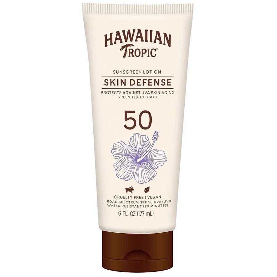 Hawaiian Tropic Skin Defense Sunscreen Lotion SPF 50 With Green tea extract 1