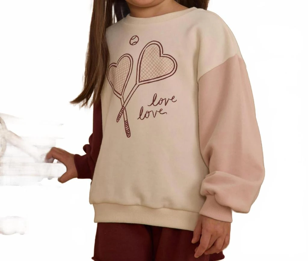 Rylee + Cru Legend Sweatshirt In Natural