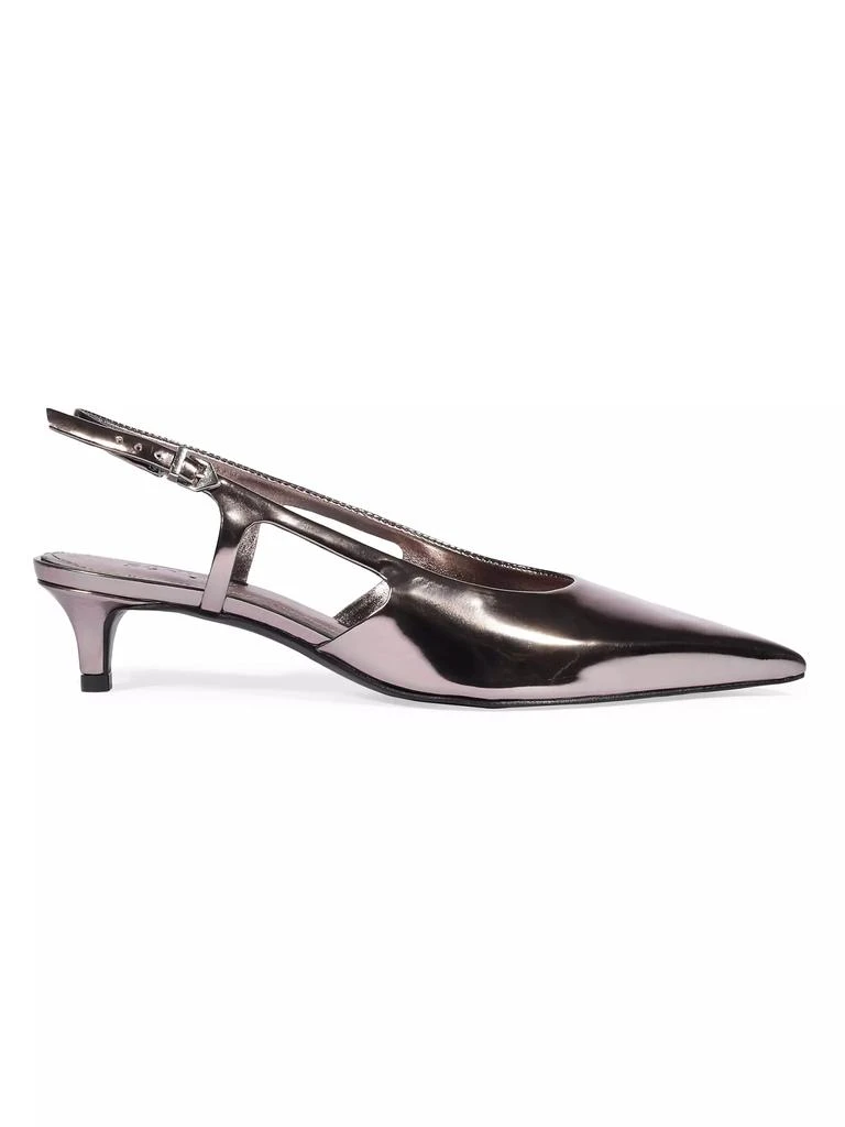 Schutz Boris 50MM Mirrored Kitten-Heel Pumps 1