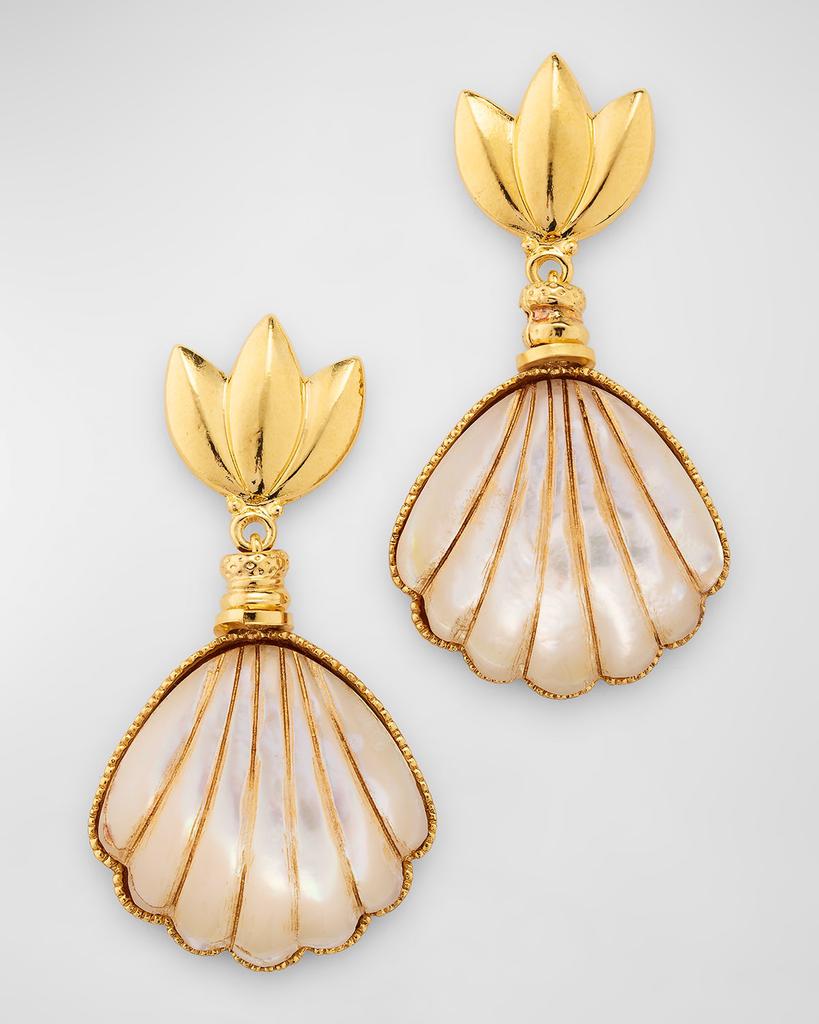 GAS Bijoux Sanibel Gold-Plated Mother-of-Pearl Earrings