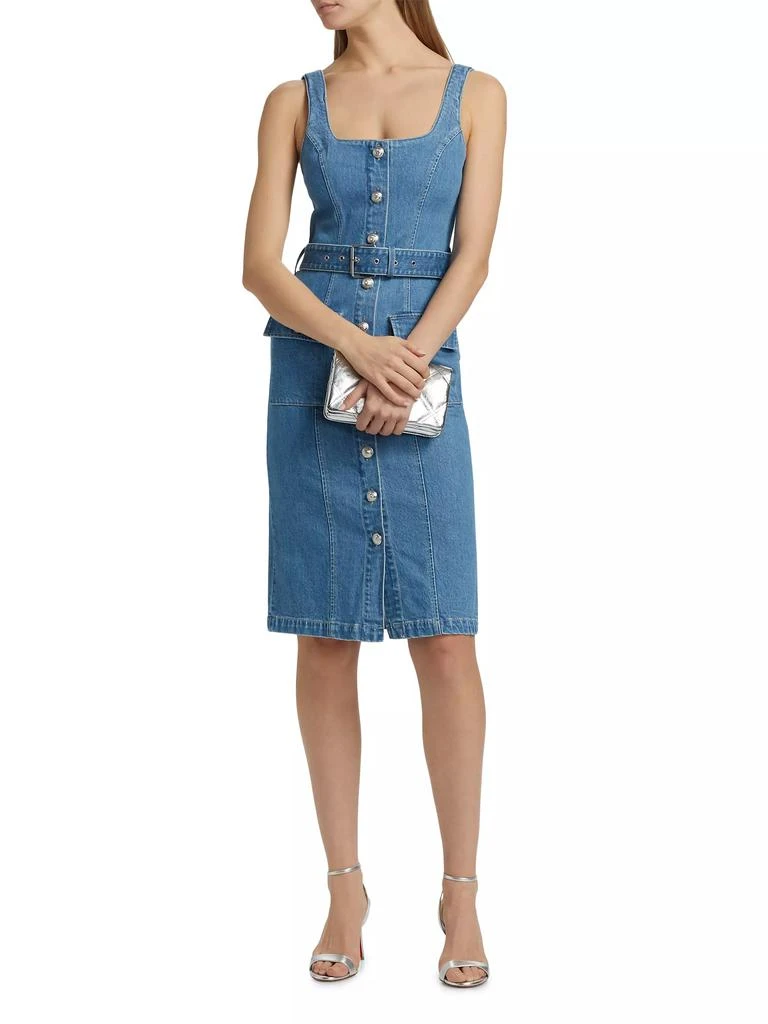 L'Agence Denim Tank Midi-Dress 2