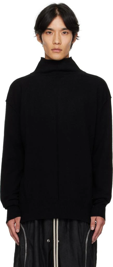 Rick Owens Black Concordians Tabard Sweater 1