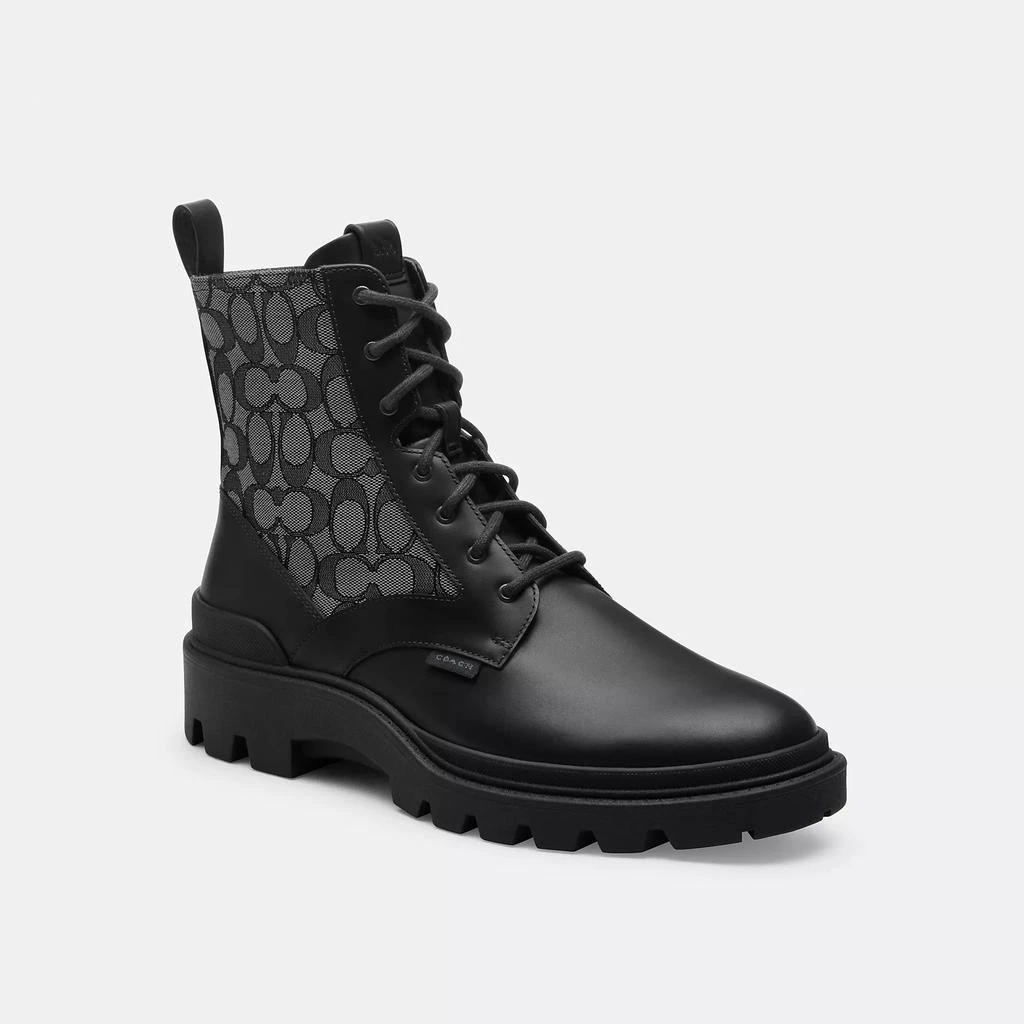 Coach Charlie Boot In Signature Jacquard 1