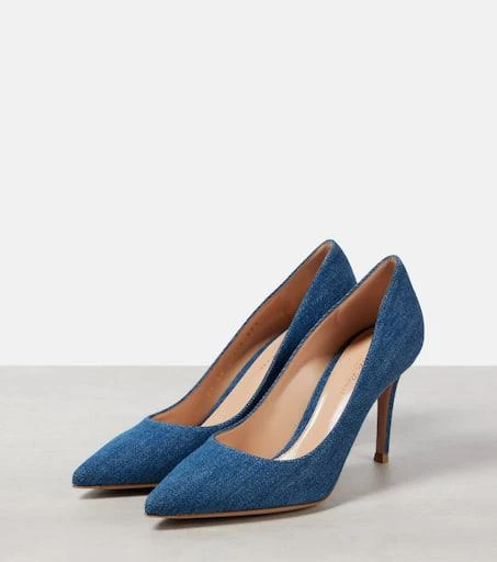 Gianvito Rossi Gianvito 85 denim pumps 4