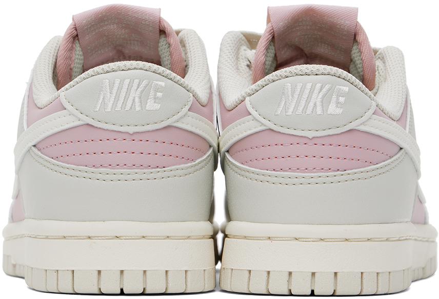 NIKE Purple & Gray Dunk Low Sneakers